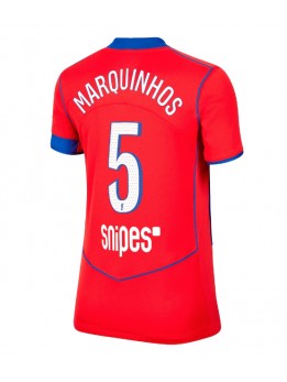 Billige Paris Saint-Germain Marquinhos #5 Tredjedrakt Dame 2025-26 Kortermet